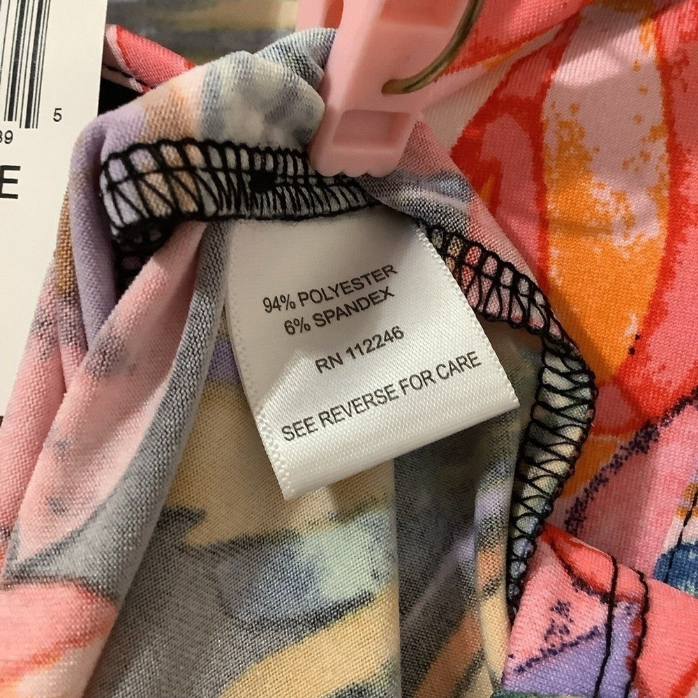 NWT Sami & Jo Colorful Multicolor Bohemian Hippie Flowy Artsy Retro Blouse Large - Picture 4 of 5